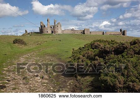 Stock Photography - Dunstanburgh Castle, Northumberland, England. Fotosearch