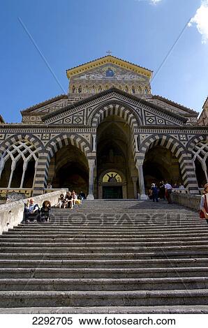 Stock Photography - Duomo Di San Andreas, Amalfi, Campania, Italy. Fotosearch