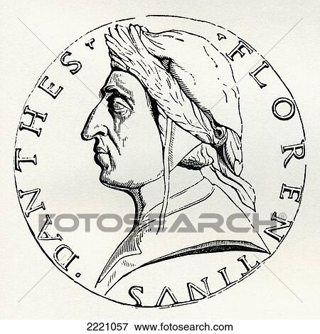 Stock Photo - Durante Degli Alighieri, Aka Dante, 1265. Fotosearch