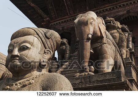 Stock Photo - Durbar Square; Bahktapur, Kathmandu, Nepal. Fotosearch