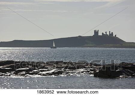 Dustanborough Castle; Northumberland, England View Large Photo Image Stock Image - Dustanborough Castle; Northumberland, England. Fotosearch