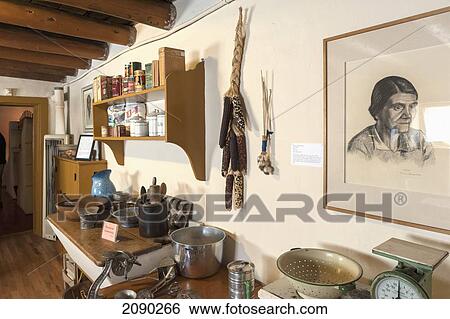 Stock Photograph - E. L. Blumenschein Home & Museum Of Painter Ernest L In Blumenschein, Taos, New Mexico, Usa. Fotosearch