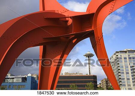 Eagle Sculpture By Alexander Calder; Olympic Sculpture Park, Seattle, Washington State, Usa View Large Photo Image Stock Image - Eagle Sculpture By Alexander Calder; Olympic Sculpture Park, Seattle, Washington State, Usa. Fotosearch