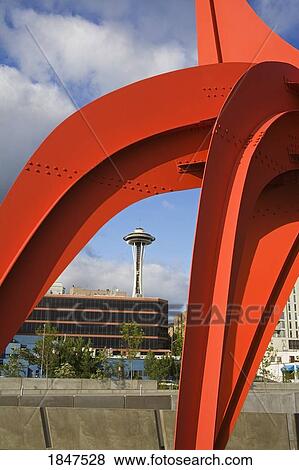 Eagle Sculpture By Alexander Calder; Olympic Sculpture Park, Seattle, Washington State, Usa View Large Photo Image Stock Photo - Eagle Sculpture By Alexander Calder; Olympic Sculpture Park, Seattle, Washington State, Usa. Fotosearch