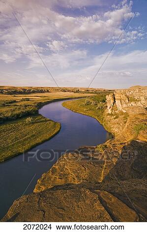 Early Morning At Writing On Stone Provincial Park, Alberta View Large Photo Image Picture - Early Morning At Writing On Stone Provincial Park, Alberta. Fotosearch