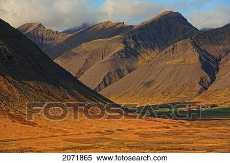 Stock Photography - Early Morning On A Farmstead In The Central Westfjords Of Iceland. Fotosearch