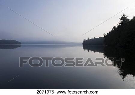 Stock Photography - Early Morning On Smoke Lake, Algonquin Park, Ontario. Fotosearch