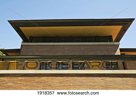 Eaves Of Robie House On Woodlawn Avenue In Hyde Park, Chicago, Illinois, Usa View Large Photo Image Stock Photo - Eaves Of Robie House On Woodlawn Avenue In Hyde Park, Chicago, Illinois, Usa. Fotosearch
