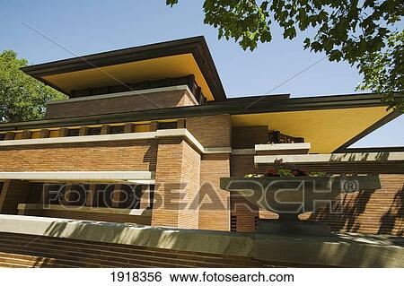 Eaves Of Robie House On Woodlawn Avenue In Hyde Park, Chicago, Illinois, Usa View Large Photo Image Stock Photograph - Eaves Of Robie House On Woodlawn Avenue In Hyde Park, Chicago, Illinois, Usa. Fotosearch