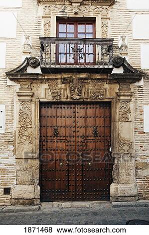 Stock Photo - Ecija, Sevilla, Spain; Entrance To La Casa Palacio De Lasso De La Vega. Fotosearch