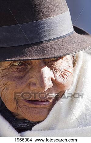 Ecuador, Otavalo, Elderly Native American Woman In Open Indian Market. View Large Photo Image Picture - Ecuador, Otavalo, Elderly Native American Woman In Open Indian Market.. Fotosearch