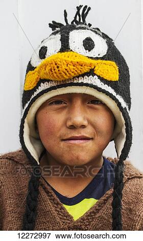 Stock Photo - Ecuadorian boy at Urbina Railway Station, Urbina, Chimborazo, Ecuador. Fotosearch