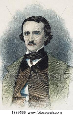 Stock Photograph - Edgar Allan Poe 1809-1849 American Writer.. Fotosearch