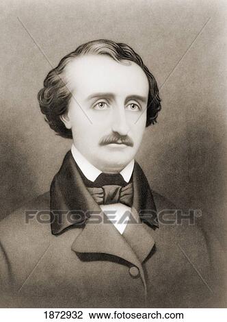 Stock Image - Edgar Allan Poe, 1809 To 1849. American Writer. After A 19Th Century Print.. Fotosearch