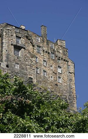 Edinburgh Castle As Seen From The Grassmarket, Edinburgh, Scotland, Uk, Europe View Large Photo Image Stock Image - Edinburgh Castle As Seen From The Grassmarket, Edinburgh, Scotland, Uk, Europe. Fotosearch