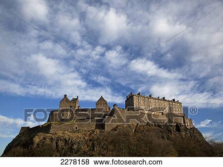 Stock Photo - Edinburgh Castle; Edinburgh, Scotland. Fotosearch