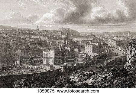 Edinburgh From The Calton Hill. From The Original Painting By Lt. Col. Batty F. R. S. From The Book “Select Views Of Some Of The Principal Cities Of Europe†Published London 1832. Engraved By George Cooke View Large Photo Image Stock Photography - Edinburgh From The Calton Hill. From The Original Painting By Lt. Col. Batty F. R. S. From The Book “Select Views Of Some Of The Principal Cities Of Europe†Published London 1832. Engraved By George Cooke. Fotosearch