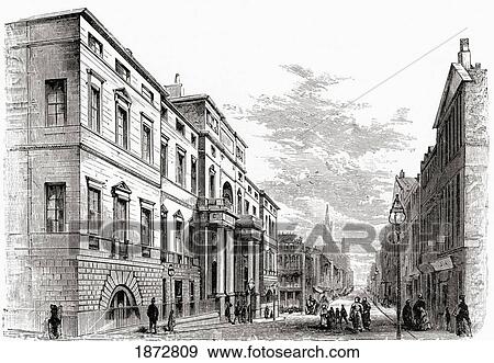 Stock Photo - Edinburgh University, Scotland. From The Book Scottish Pictures Drawn With Pen And Pencil By Samuel G. Green Published 1886.. Fotosearch