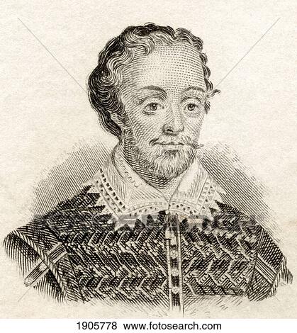 Stock Photo - Edmund Spenser, C. 1552 To 1599. English Poet. From Crabb's Historical Dictionary Published 1825.. Fotosearch