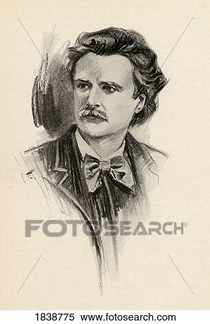 Edvard Grieg, 1843-1907. Norwegian Composer. Portrait By Chase Emerson. American Artist 1874-1922 View Large Photo Image Stock Photography - Edvard Grieg, 1843-1907. Norwegian Composer. Portrait By Chase Emerson. American Artist 1874-1922. Fotosearch