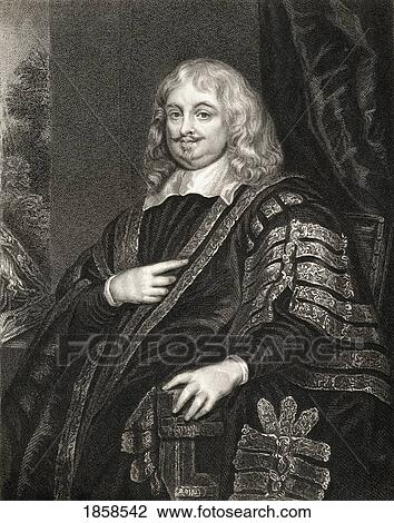 Stock Image - Edward Hyde 1St Earl Of Clarendon, Viscount Cornbury, Sir Edward Hyde And Baron Hyde Of Hindon, 1609-1674. English Statesman, Historian From The Book ÃƒÂ¢Ã¢â€šÂ¬Ã…â€œLodgeÃƒÂ¢Ã¢â€šÂ¬Ã¢â€žÂ¢S British PortraitsÃƒÂ¢Ã¢â€šÂ¬Ã‚Â Published London 1823.. Fotosearch