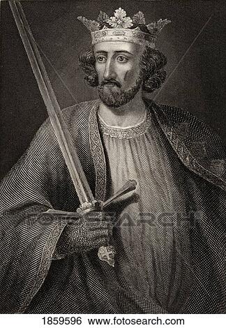 Stock Photograph - Edward I, Aka Longshanks, 1239 ÃƒÂ¢Ã¢â€šÂ¬Ã¢â‚¬Å“ 1307. King Of England. Engraving From An Ancient Statue At Caernarvon Castle.. Fotosearch