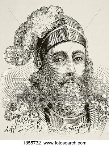 Stock Image - Edward Prince Of Wales 1330 To 1376. The Black Prince. From The National And Domestic History Of England By William Aubrey Published London Circa 1890. Fotosearch