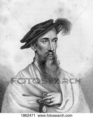 Stock Image - Edward Seymour 1St Duke Of Somerset Baron Seymour Of Hache Aka The Protector C 1500 6 1552 Protector Of England From The Book A Catalogue Of The Royal And Noble Authors Published 1806. Fotosearch