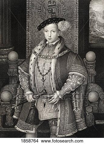 Edward Vi, 1537 – 1553. King Of England And Ireland. From The Book “Lodge’S British Portraits†Published London 1823. View Large Photo Image Picture - Edward Vi, 1537 – 1553. King Of England And Ireland. From The Book “Lodge’S British Portraits†Published London 1823.. Fotosearch