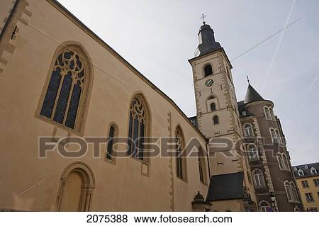 Stock Photo - Eglise St. Michel (St. Michael's Church), Luxembourg. Fotosearch