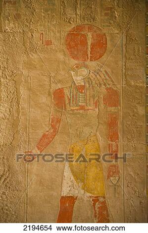 Egypt, Deir el-Bahri; Luxor, Paintings on wall of Mortuary Temple of Hatshepsut View Large Photo Image Picture - Egypt, Deir el-Bahri; Luxor, Paintings on wall of Mortuary Temple of Hatshepsut. Fotosearch