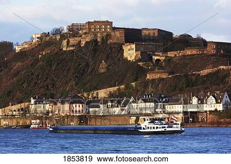 Stock Photo - Ehrenbreitstein Fortress, Koblenz, Rheinland-Pfalz, Germany. Fotosearch