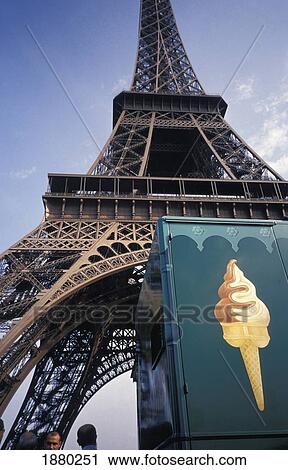 Eiffel Tower Ice Cream Stand View Large Photo Image Stock Image - Eiffel Tower Ice Cream Stand. Fotosearch