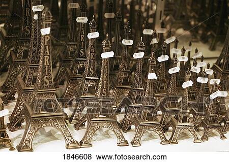 Stock Photo - Eiffel Tower Souvenirs; Paris, France. Fotosearch