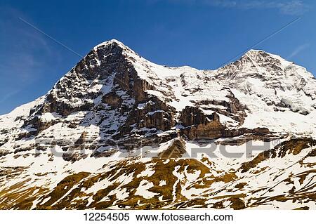 Stock Photography - Eiger, North wall; Bernese Oberland, Switzerland. Fotosearch