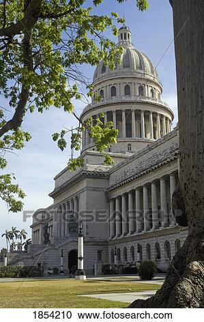 Stock Image - El Capitolio (National Capitol Building); Havana, Cuba. Fotosearch