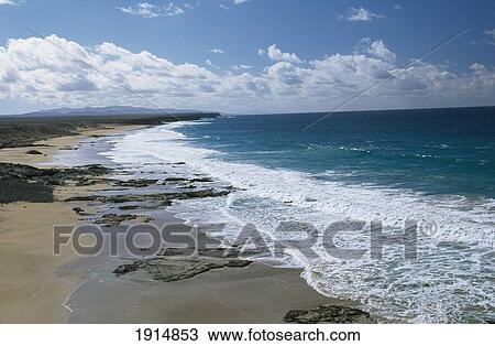 Stock Image - El Cortillo, Playa Del Castillo. Fotosearch