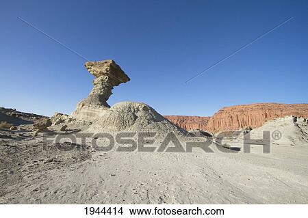 El Hongo Formation, Valle de la Luna (Moon Valley), Ischigualasto Natural Park, San Juan, Argentina View Large Photo Image Picture - El Hongo Formation, Valle de la Luna (Moon Valley), Ischigualasto Natural Park, San Juan, Argentina. Fotosearch
