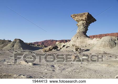 El Hongo Formation, Valle de la Luna (Moon Valley), Ischigualasto Natural Park, San Juan, Argentina View Large Photo Image Stock Image - El Hongo Formation, Valle de la Luna (Moon Valley), Ischigualasto Natural Park, San Juan, Argentina. Fotosearch