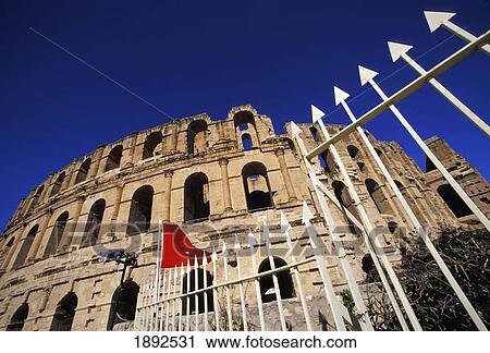 Stock Image - El Jem Amphitheatre. Fotosearch