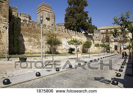 Stock Photograph - El Puerto De Santa Maria, Andalusia, Spain; A View Of The Town. Fotosearch
