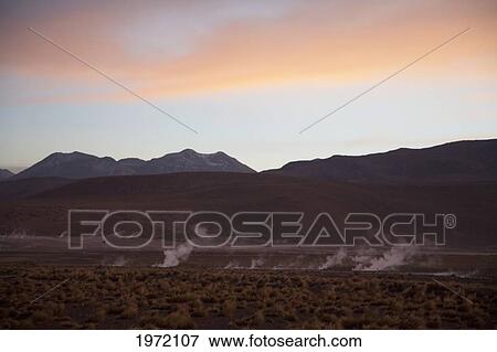 El Tatio Geysers At Dawn, Antofagasta Region, Chile View Large Photo Image Stock Photo - El Tatio Geysers At Dawn, Antofagasta Region, Chile. Fotosearch