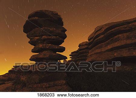 Stock Image - El Torcal De Antequera, Sierra Del Torcal; Sierra Del Torcal, Malaga, Andalusia, Spain. Fotosearch