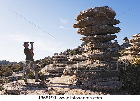 Stock Photo - El Torcal De Antequera, Sierra Del Torcal; Sierra Del Torcal, Malaga, Andalusia, Spain. Fotosearch