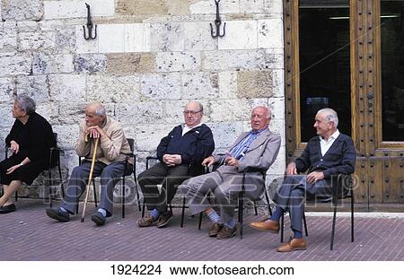 Elderly Gentlemen At Piazza Del Duomo View Large Photo Image Picture - Elderly Gentlemen At Piazza Del Duomo. Fotosearch