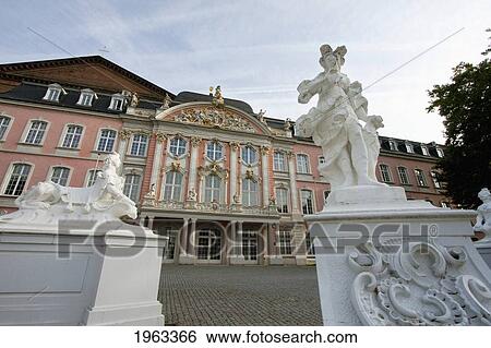 Stock Photograph - Electoral Palace (Kurfurstliches), Trier, Rhineland-Palatinate, Germany. Fotosearch