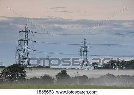 Electric Pylons View Large Photo Image Stock Image - Electric Pylons. Fotosearch