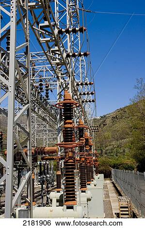 Electrical Substation, Sierra Nevada, Andalucia, Spain View Large Photo Image Stock Photograph - Electrical Substation, Sierra Nevada, Andalucia, Spain. Fotosearch