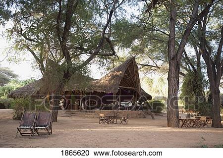 Stock Image - Elephant Watch Camp, Samburu National Reserve, Kenya, Africa. Fotosearch