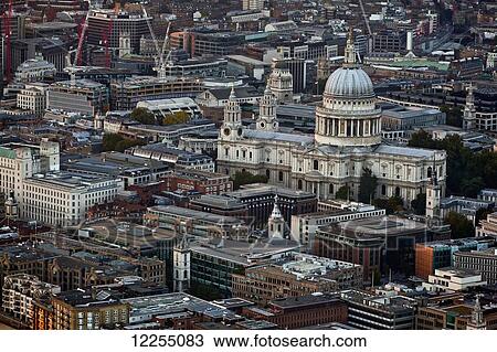 Elevated view from the Shard Building of St. Paul's Cathedral; London, England View Large Photo Image Stock Image - Elevated view from the Shard Building of St. Paul's Cathedral; London, England. Fotosearch